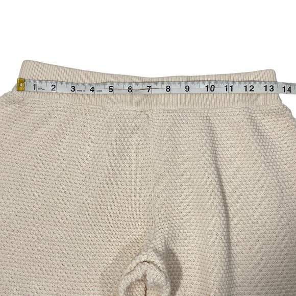 Free People Beach Hailee Crochet Knit Pants S Cream Cotton Blend textured athlei - Picture 9 of 10